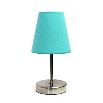 Creekwood Home Nauru Traditional Petite Metal Stick Bedside Table Desk Lamp