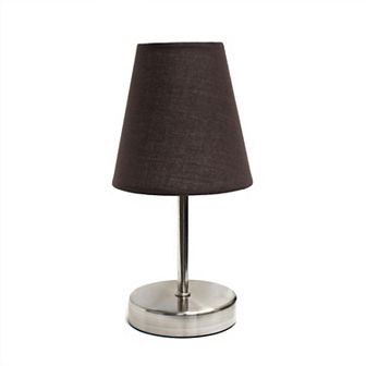 Creekwood Home Nauru Traditional Petite Metal Stick Bedside Table Desk Lamp