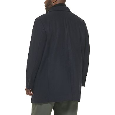 Big & Tall Dockers® Midweight Wool-Blend Topcoat with Quilted Bib