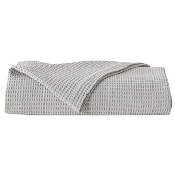 Madelinen Cotton Waffle Weave Knit Throw