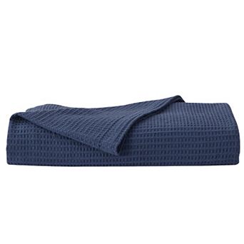 Madelinen Cotton Waffle Weave Knit Throw