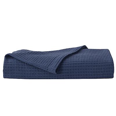 Madelinen Cotton Waffle Weave Knit Throw