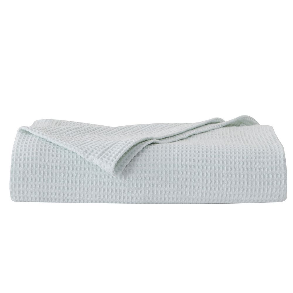 Madelinen Cotton Waffle Weave Knit Throw (TAUPE)