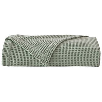 Madelinen® Soft Breathable Waffle Weave Knit Blanket