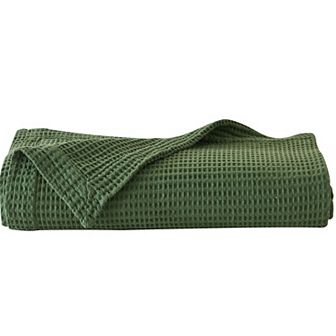 Madelinen® Soft Breathable Waffle Weave Knit Blanket