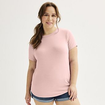 Juniors' Plus SO® Short Sleeve Crewneck Tee