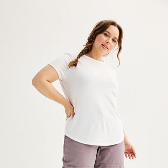 Juniors' Plus SO® Short Sleeve Crewneck Tee