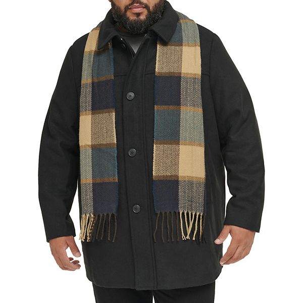 Big & Tall Dockers® Wool Blend Coat with Scarf
