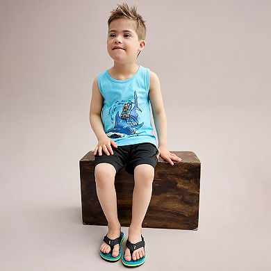 Falling Petals Boys Tank Sleeveless Zip Front Boys Biketard main image 0