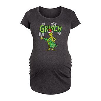 Maternity The Grinch With Tree Graphic Tee