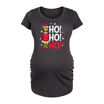 Maternity The Grinch Ho Ho No Graphic Tee