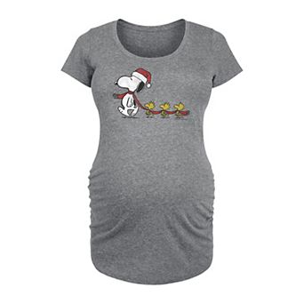 Maternity Peanuts Snoopy Scarf Graphic Tee