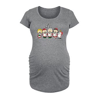 Maternity Peanuts Christmas Art Graphic Tee