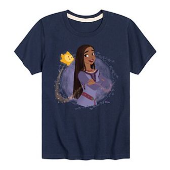 Disney's Wish Boys 8-20 Asha and Star Graphic Tee
