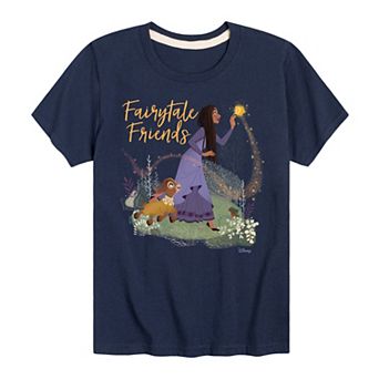 Disney's Wish Boys 8-20 Fairytale Friends Graphic Tee