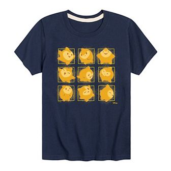 Disney's Wish Boys 8-20 Star Face Graphic Tee