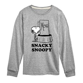 Boys 8-20 Peanuts Snacky Snoopy Fleece Sweatshirt