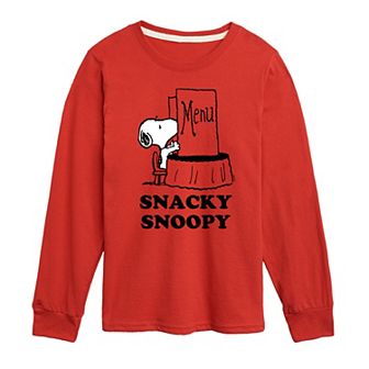 Boys 8-20 Peanuts Snacky Snoopy Fleece Sweatshirt