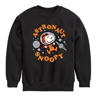 Boys 8-20 Peanuts Astronaut Snoopy Fleece Sweatshirt