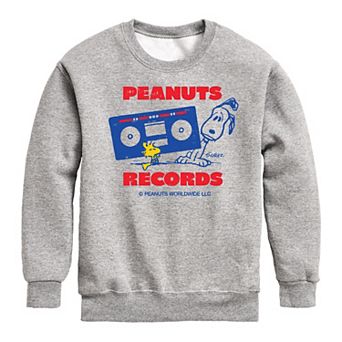 Boys 8-20 Peanuts Records Wordwide Fleece Sweatshirt
