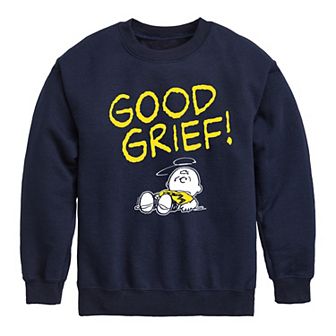Boys 8-20 Peanuts Good Grief Fleece Sweatshirt