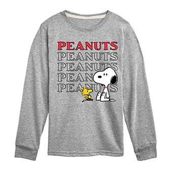Boys 8-20 Peanuts Snoopy and Woodstock Long Sleeve Graphic Tee