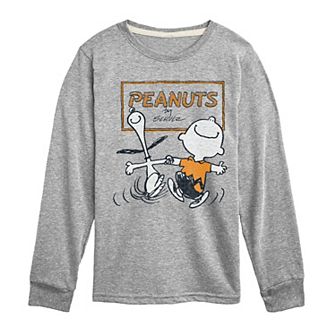 Boys 8-20 Peanuts Charlie Brown & Snoopy Long Sleeve Graphic Tee