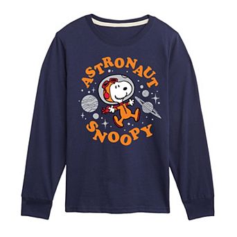 Boys 8-20 Peanuts Astronaut Snoopy Long Sleeve Graphic Tee