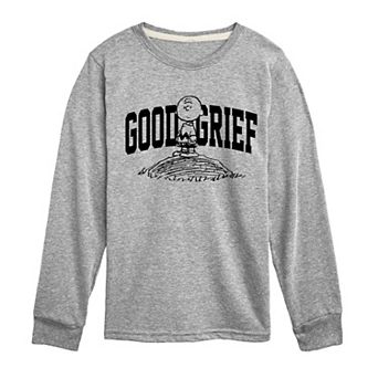 Boys 8-20 Peanuts Good Grief Athletic Long Sleeve Graphic Tee