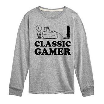 Boys 8-20 Peanuts Classic Gamer Long Sleeve Graphic Tee