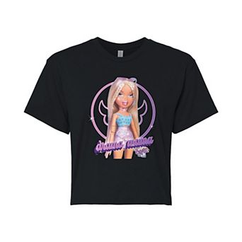 Juniors' Bratz Chloe Drama Mama Cropped Tee
