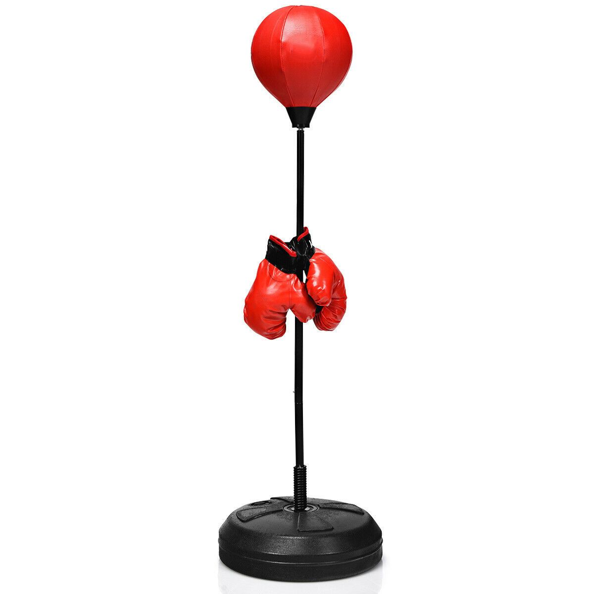 Soozier Punching Bag Free Standing w/Boxing Gloves Height