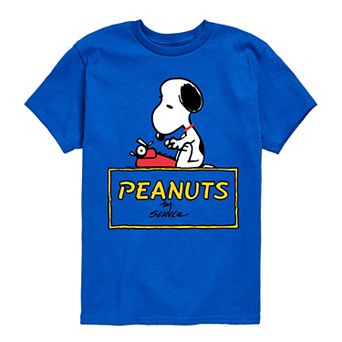 Boys 8-20 Peanuts Snoopy Typing Graphic Tee