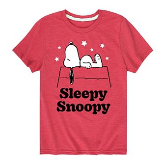 Boys 8-20 Peanuts Sleepy Snoopy Graphic Tee