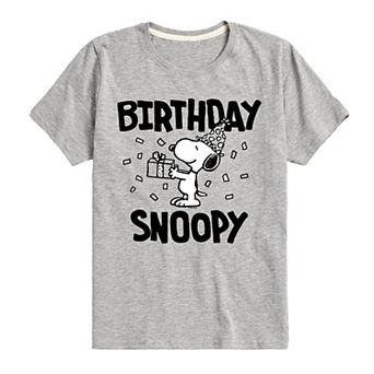 Boys 8-20 Peanuts Birthday Snoopy Graphic Tee
