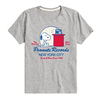Boys 8-20 Peanuts Records Snoopy Graphic Tee