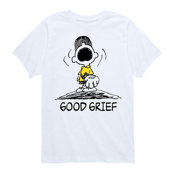 Boys 8-20 Peanuts Charlie Brown Good Grief Graphic Tee