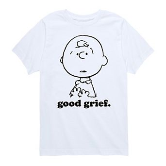 Boys 8-20 Peanuts Charlie Brown Good Grief Graphic Tee