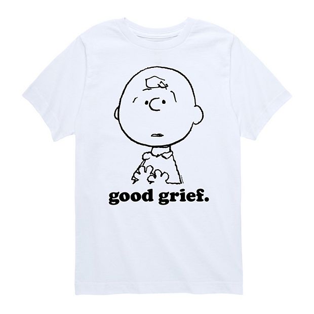 Boys 8-20 Peanuts Charlie Brown Good Grief Graphic Tee
