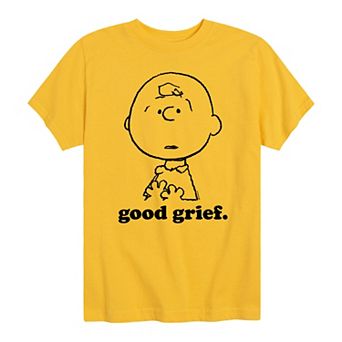 Boys 8-20 Peanuts Charlie Brown Good Grief Graphic Tee