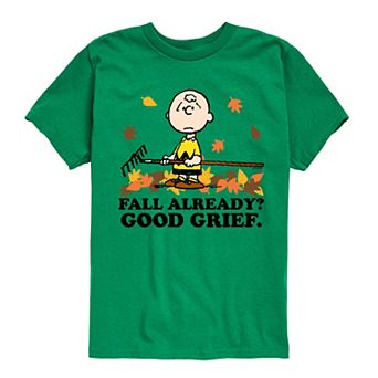 Boys 8-20 Peanuts Fall Already Good Grief Graphic Tee