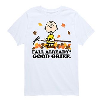 Boys 8-20 Peanuts Fall Already Good Grief Graphic Tee
