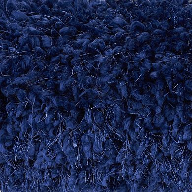 Mina Victory Lush Shag Yarn Lumbar Throw Pillow