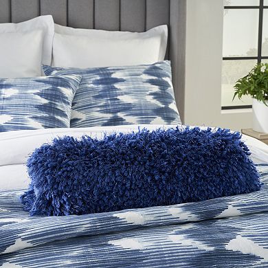 Mina Victory Lush Shag Yarn Lumbar Throw Pillow