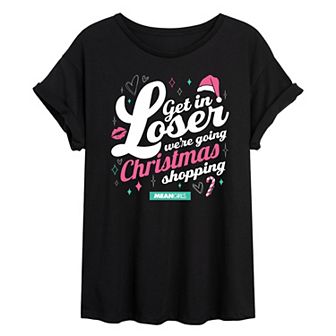 Juniors' Mean Girls Christmas Shopping Oversized Tee