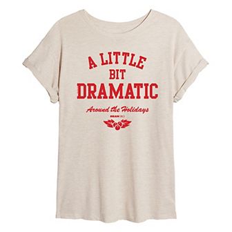 Juniors' Mean Girls A Little Bit Dramatic Oversized Tee