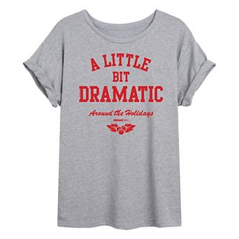 Juniors' Mean Girls A Little Bit Dramatic Oversized Tee