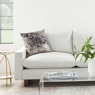 Mina Victory Sofia Distressed Metallic Indoor Throw Pillow