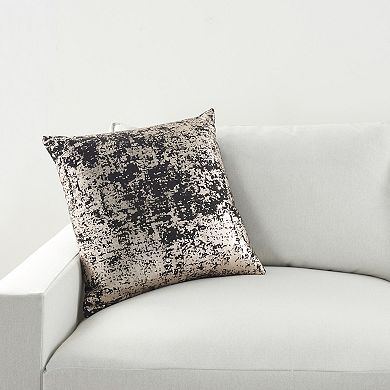 Mina Victory Sofia Distressed Metallic Indoor Throw Pillow