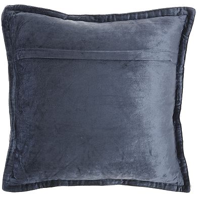 Mina Victory Sofia Solid Velvet Flange Indoor Throw Pillow